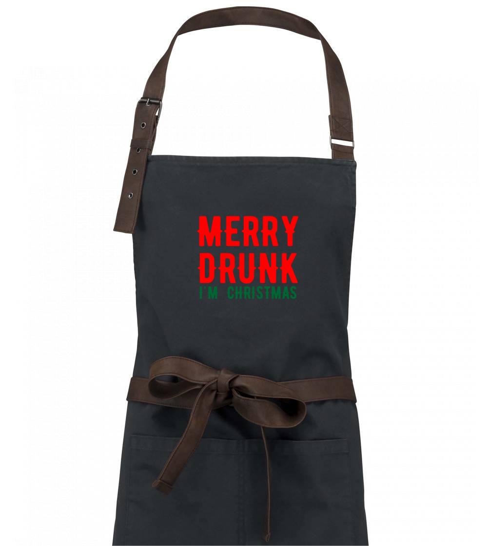 Merry Drunk I\'m Christmas - Zástera Vintage