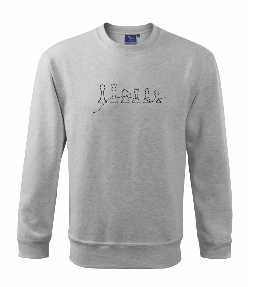 Šachy EKG figurky - Mikina Essential pánska