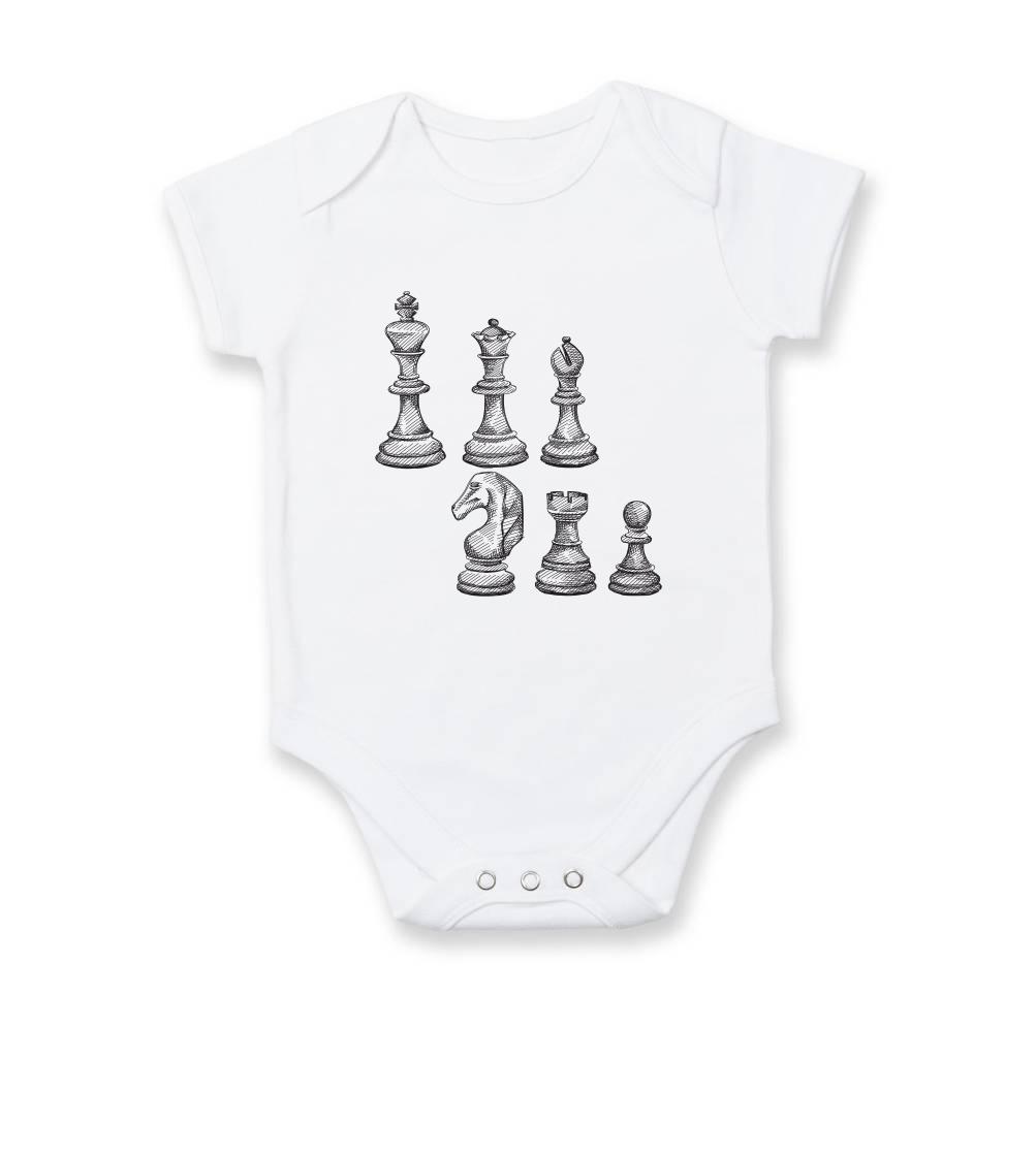 Šachové figúrky kreslené - Dojčenské body