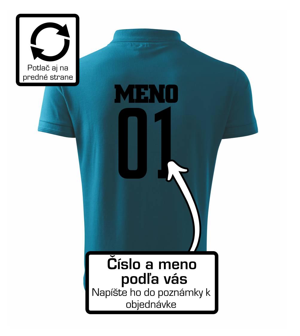 Hokejový dres - vlastné meno a číslo - Polokošeľa pánska Pique Polo 203