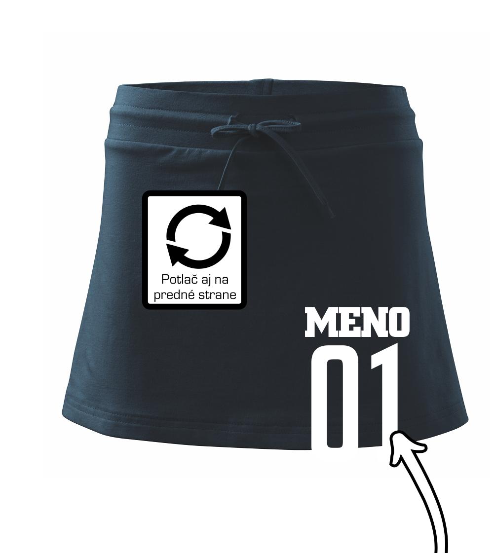 Hokejový dres - vlastné meno a číslo - Športová sukne - two in one
