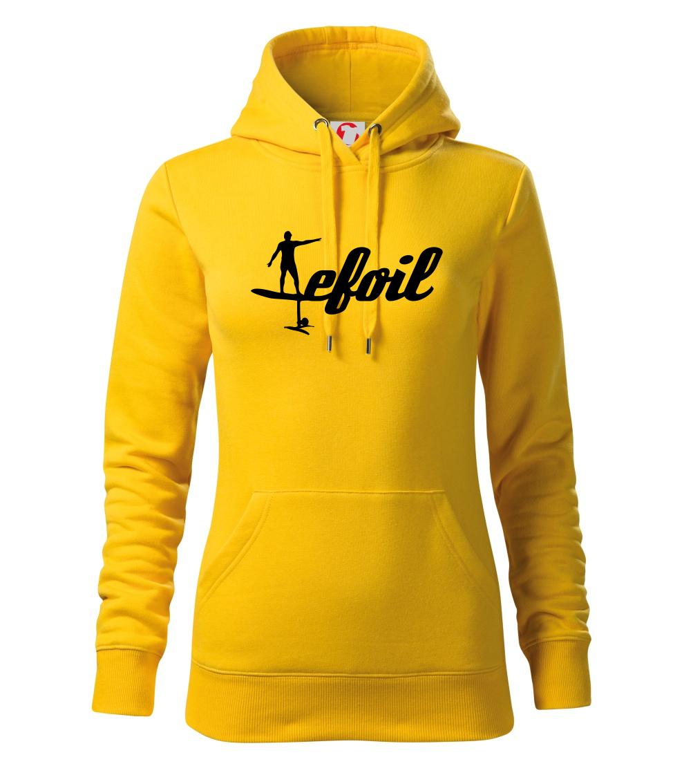 Efoil logo písacie - Mikina dámská Cape s kapucí