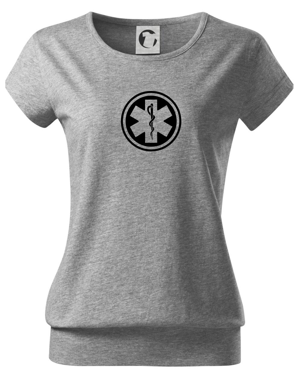Rescue logo samostatné guľaté - Voľné tričko city