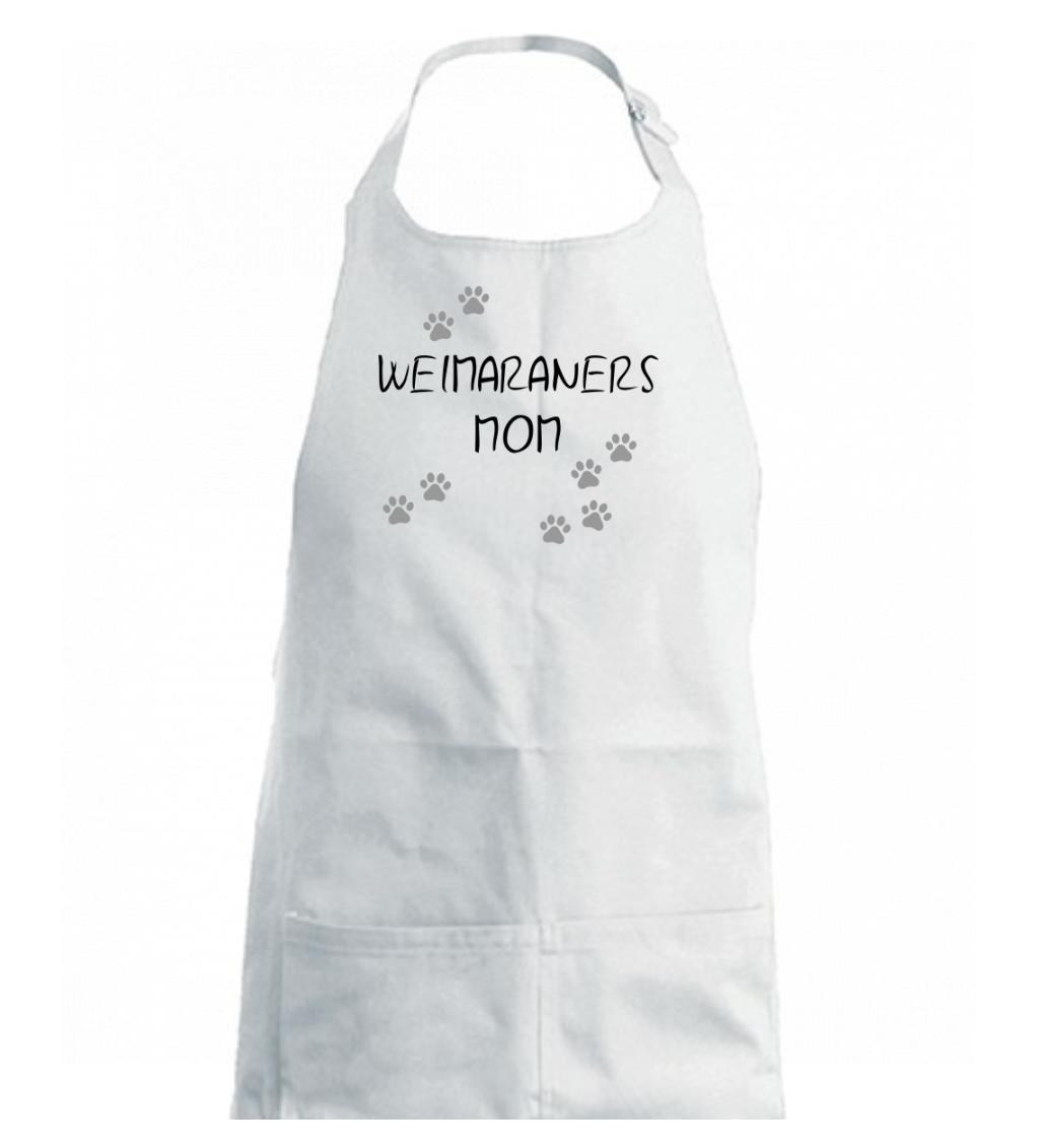 Weimaraners mom (Weimarský stavač)  (Reflexné labky) - Detská zástera na varenie