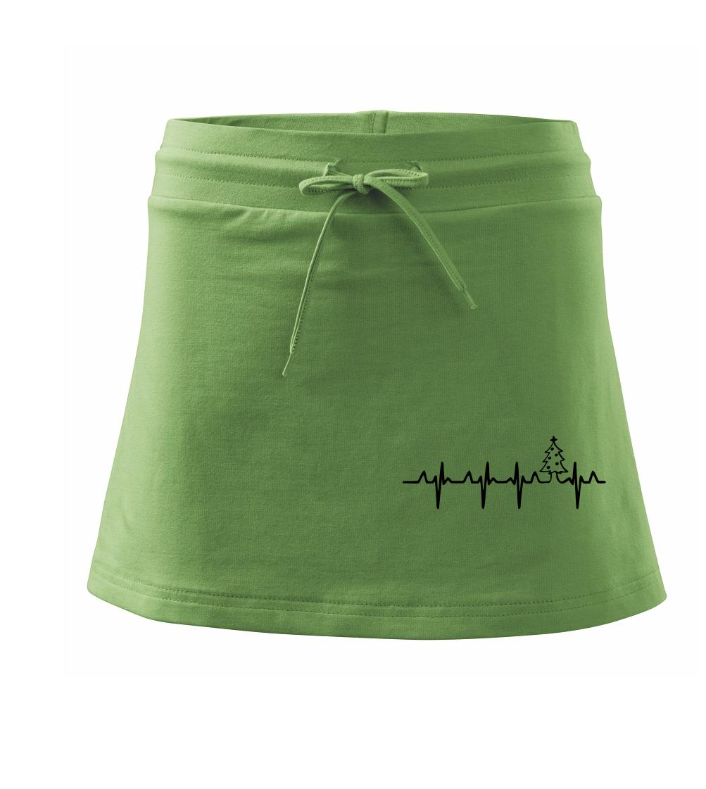 EKG Vianočný stromek - Športová sukne - two in one
