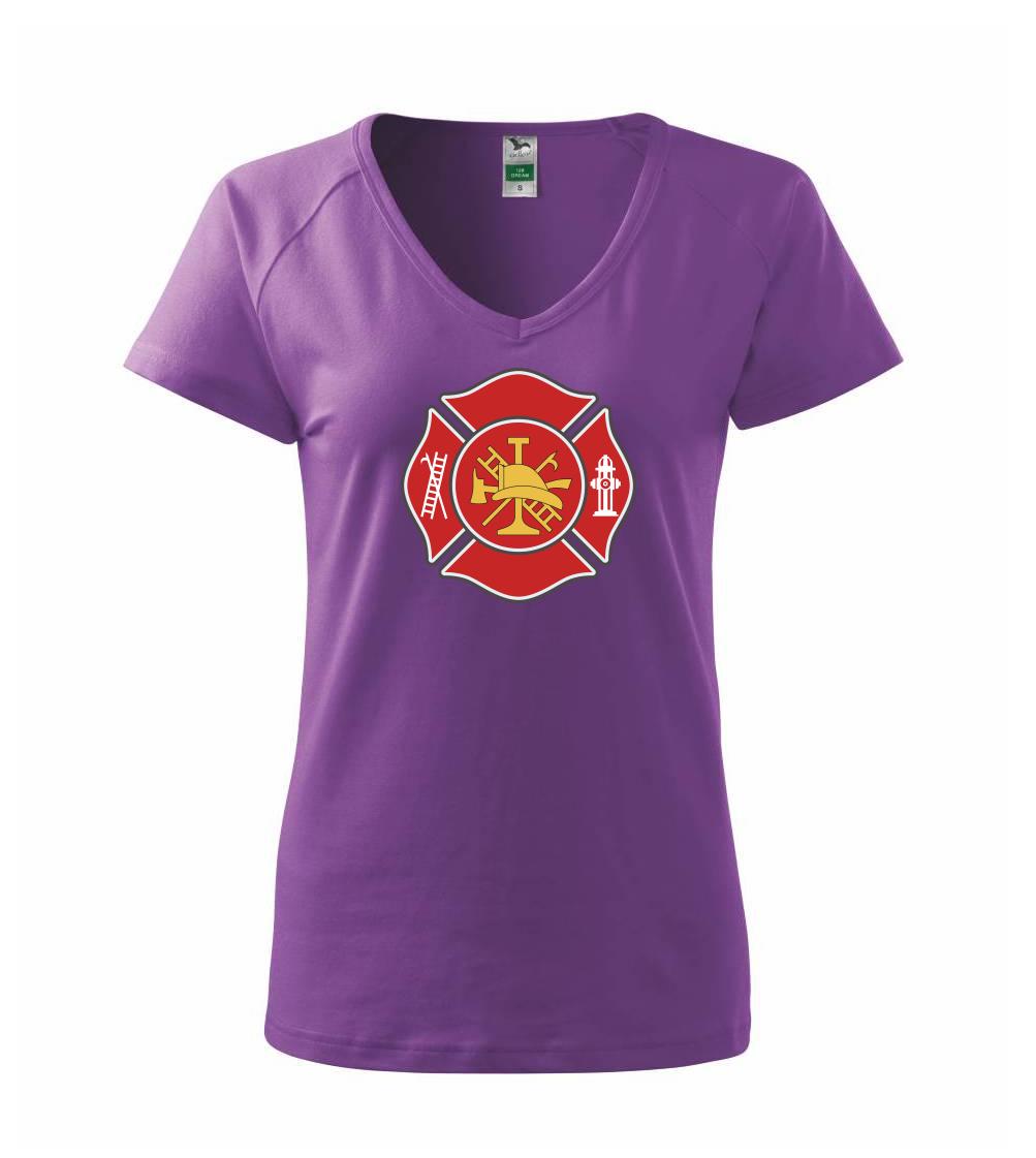 Fire department logo červené - Tričko dámske Dream
