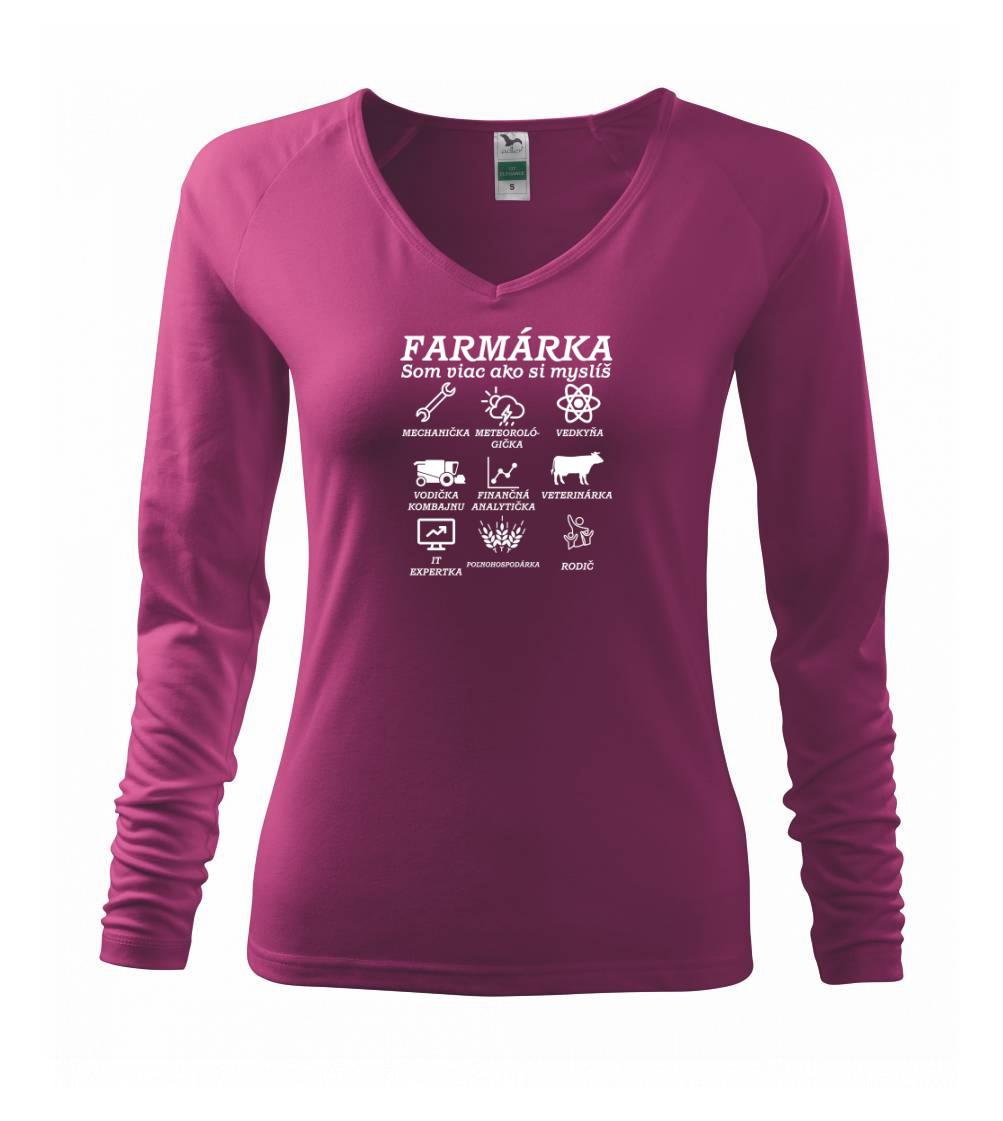 Farmár / farmárka – symboly - Tričko dámske Elegance