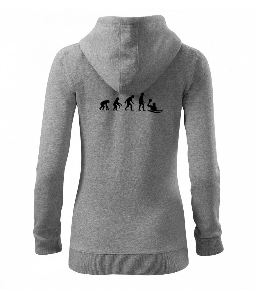 Evolúcia vodné pólo - Mikina dámska trendy zipper s kapucňou