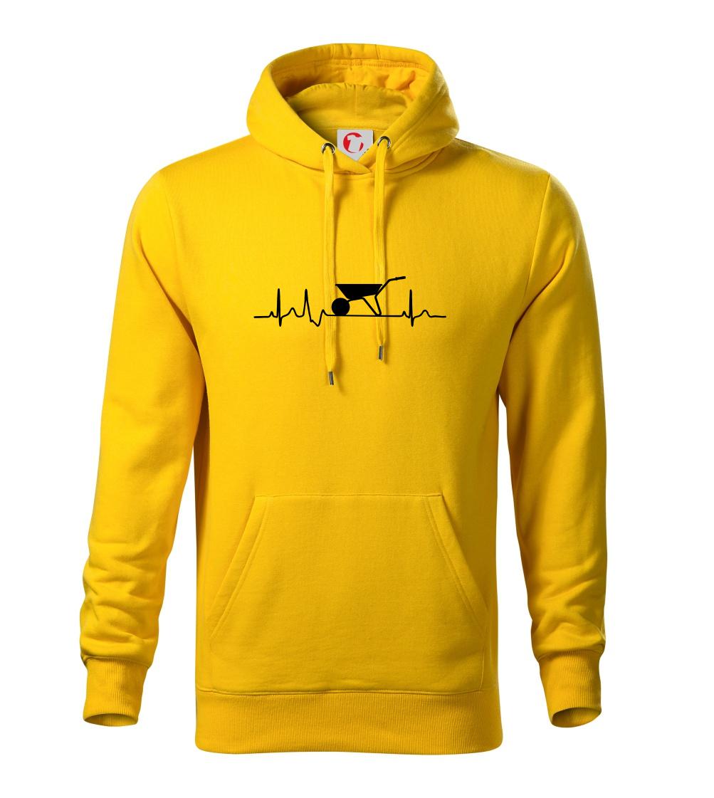 EKG koliesko - Mikina s kapucňou hooded sweater