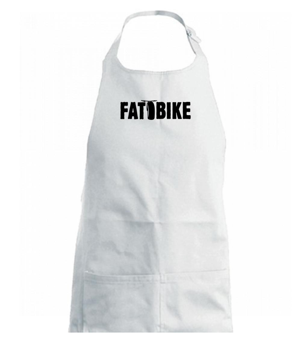 Fat bike nápis - Zástěra na vaření  