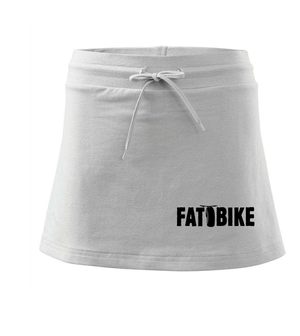 Fat bike nápis - Športová sukne - two in one
