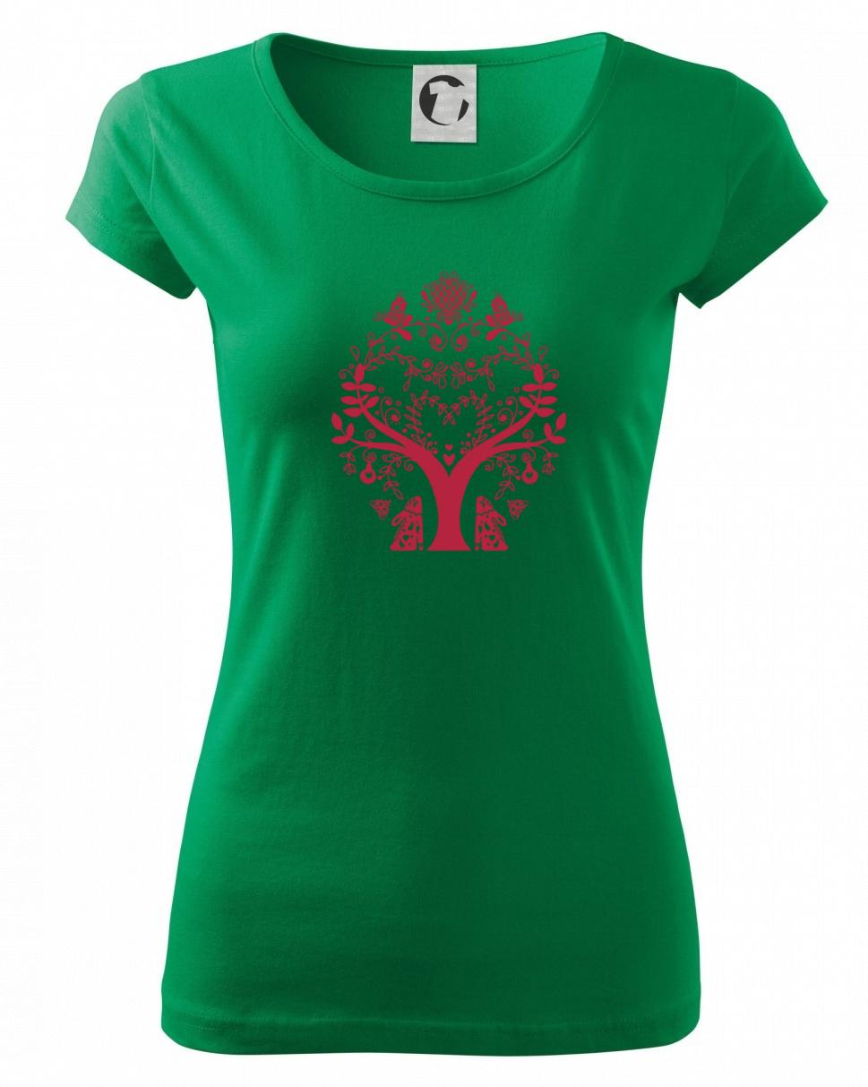 Folklór - strom - Pure dámske tričko