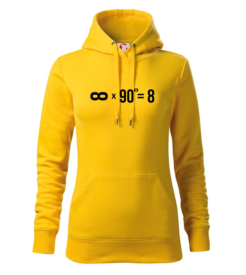 Nekonečno matematika - Mikina dámská Cape s kapucí