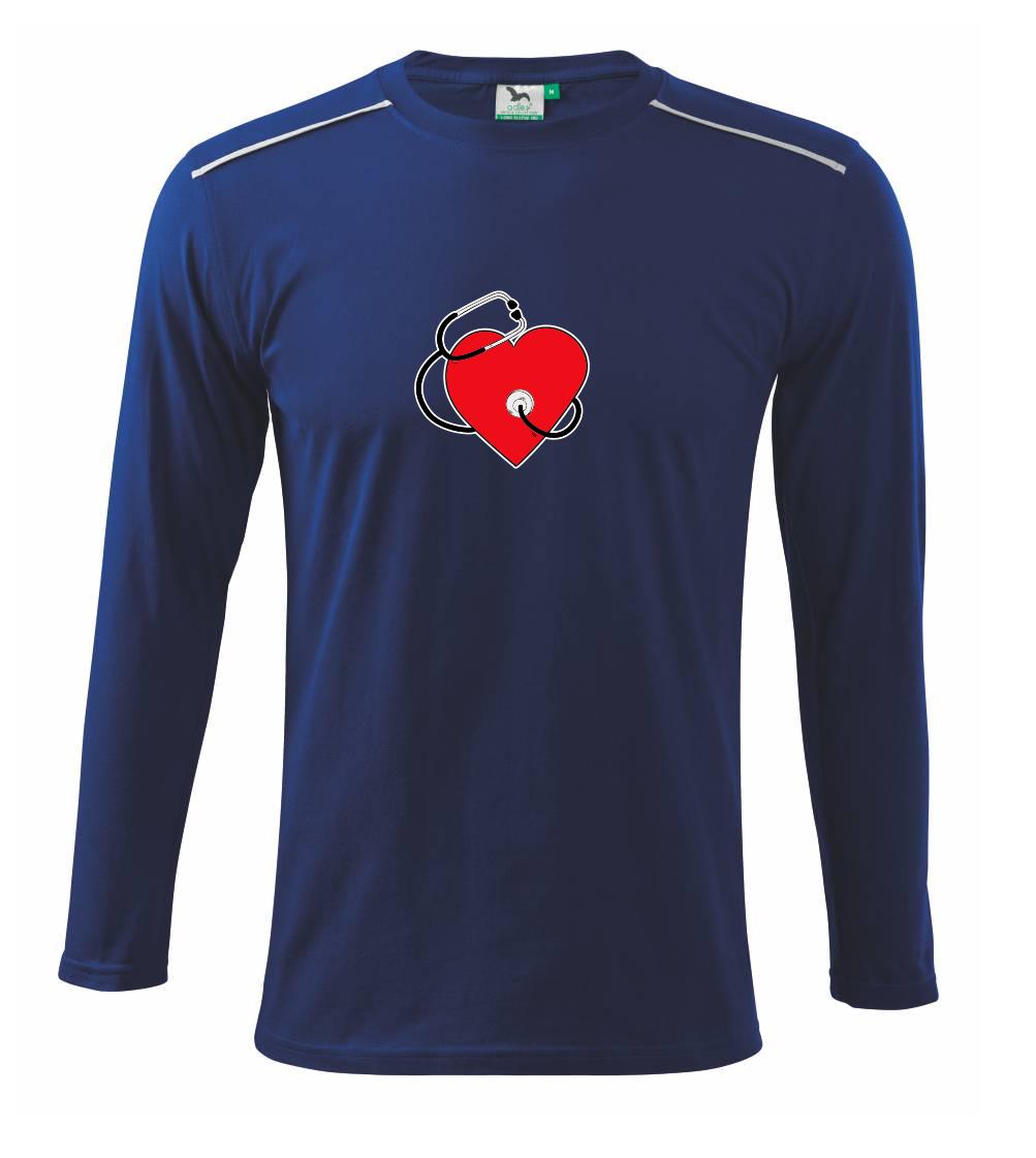 Internista srdce - Tričko s dlhým rukávom Long Sleeve