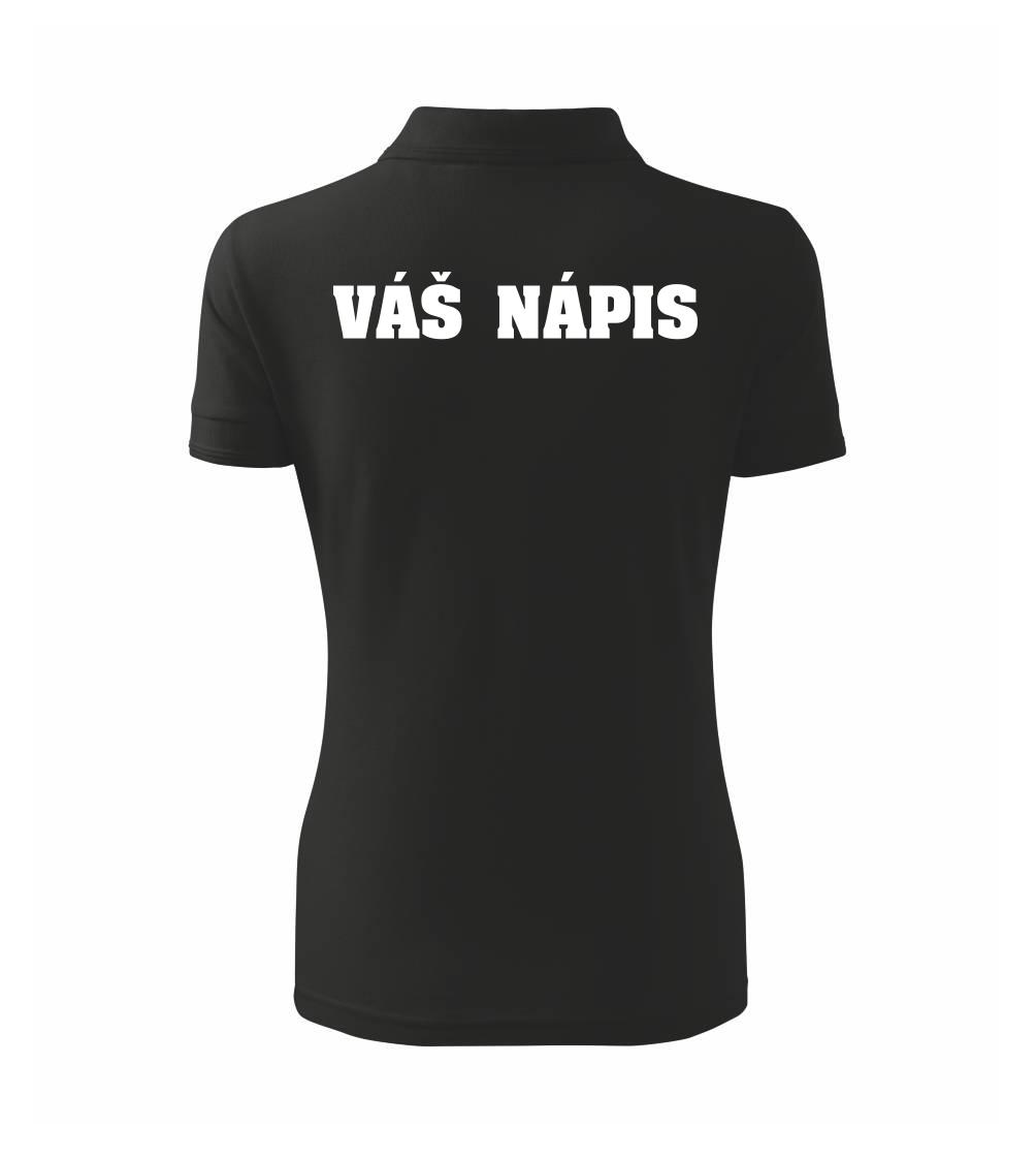 Hviezda života - vlastné nápis vpredu a vzadu - Polokošeľa dámska Pique Polo