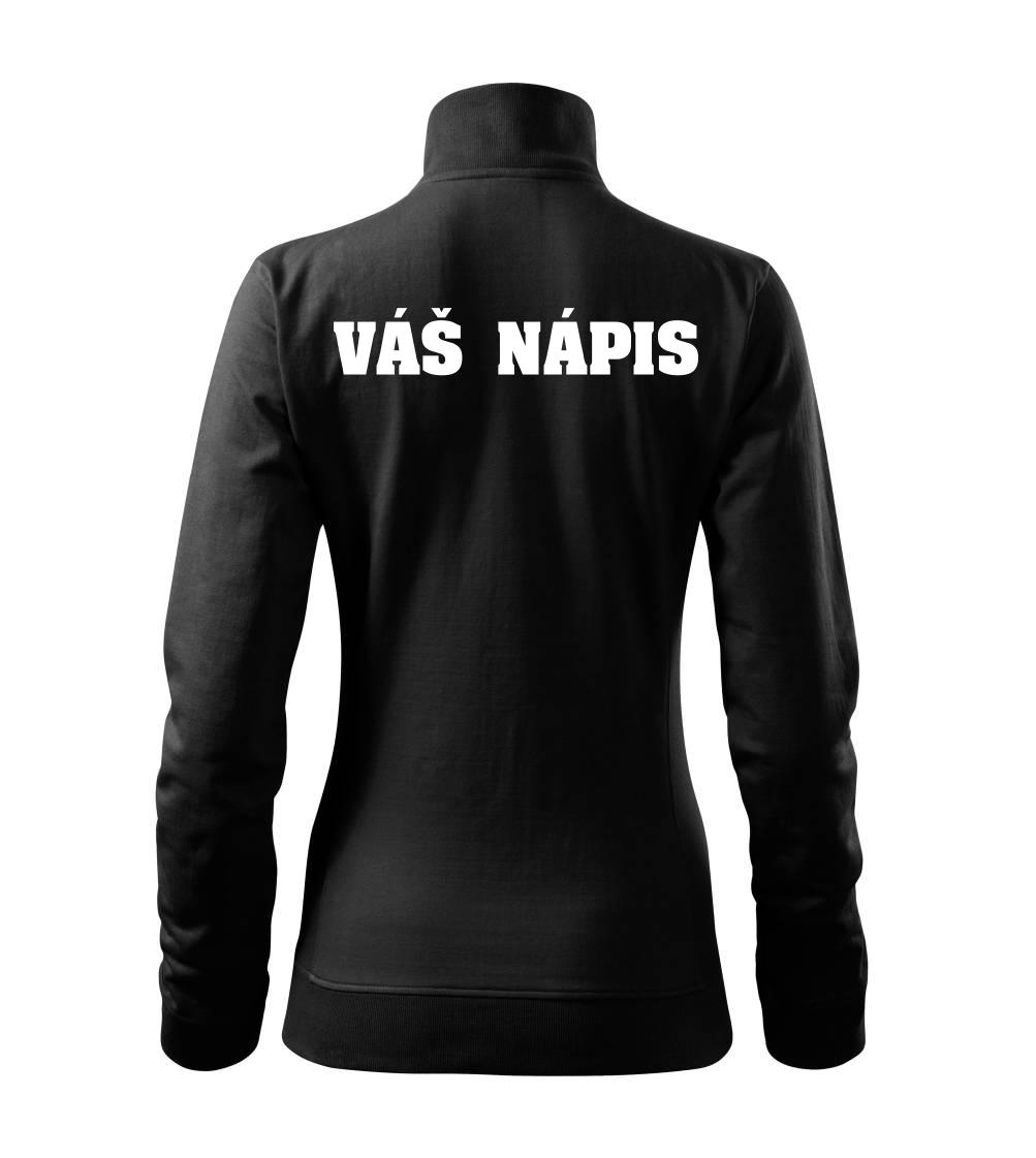 Hviezda života - vlastné nápis vpredu a vzadu - Mikina dámska Viva bez kapucne