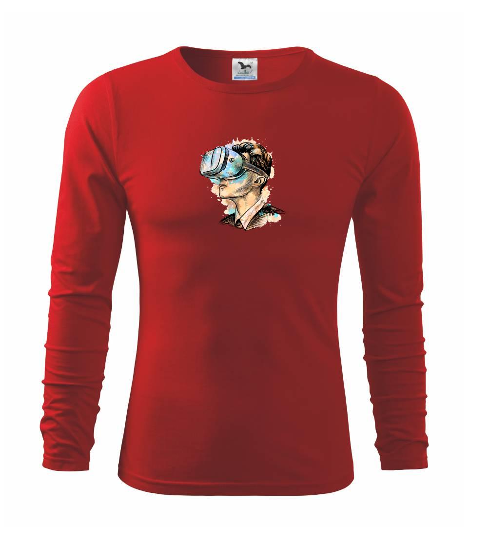 Retro virtuálna realita - Tričko detské Long Sleeve