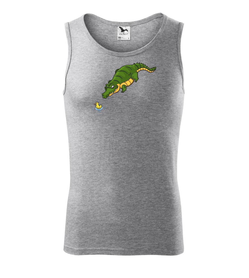 Krokodíl zelený s kačičkou - Tielko pánske Core
