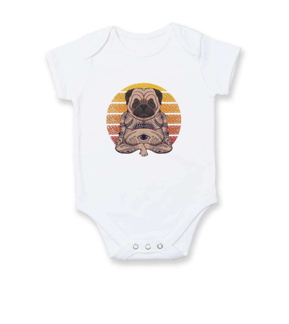 Yoga meditace - pug - Dojčenské body