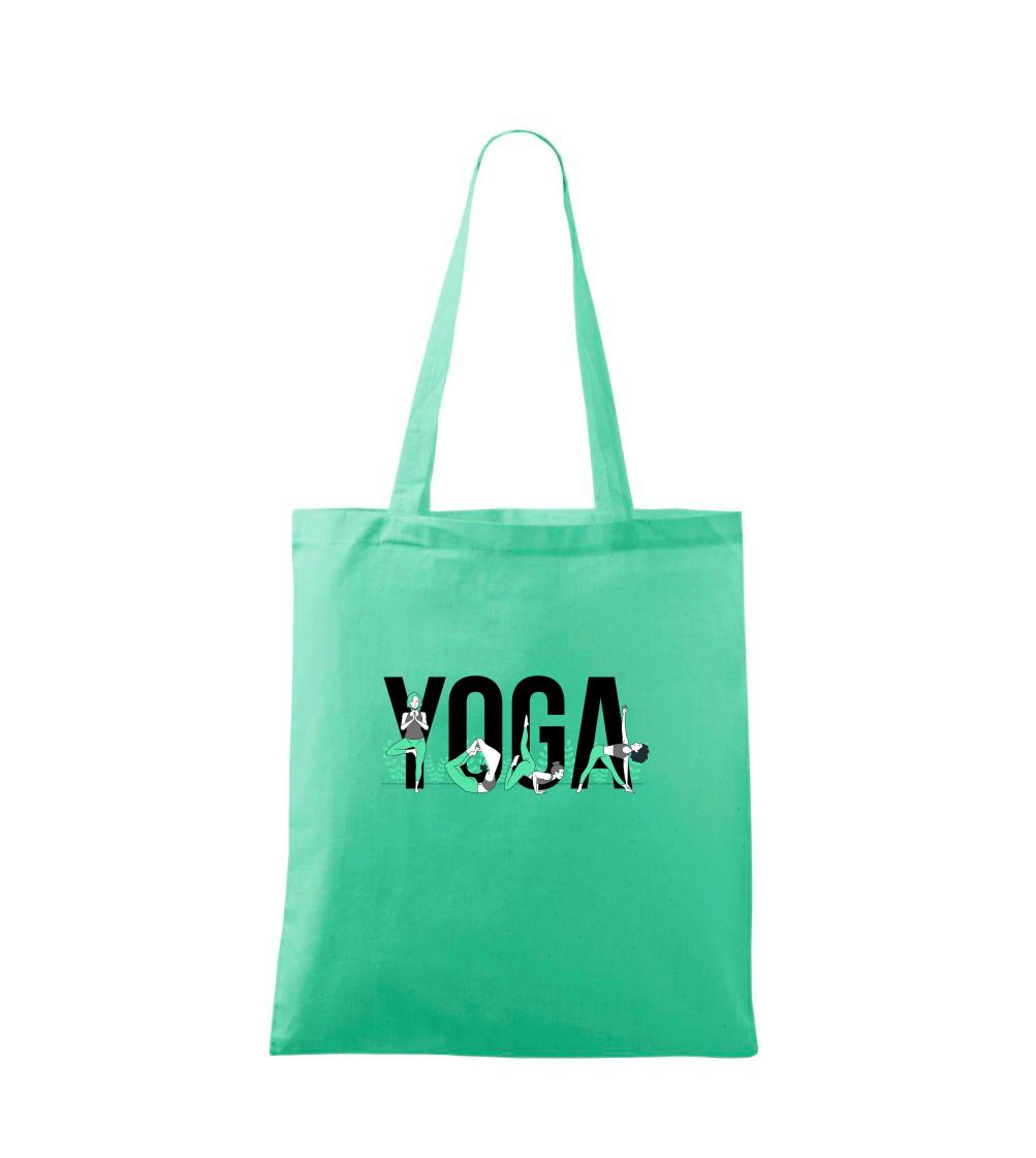 Yoga nápis farebný - Taška malá