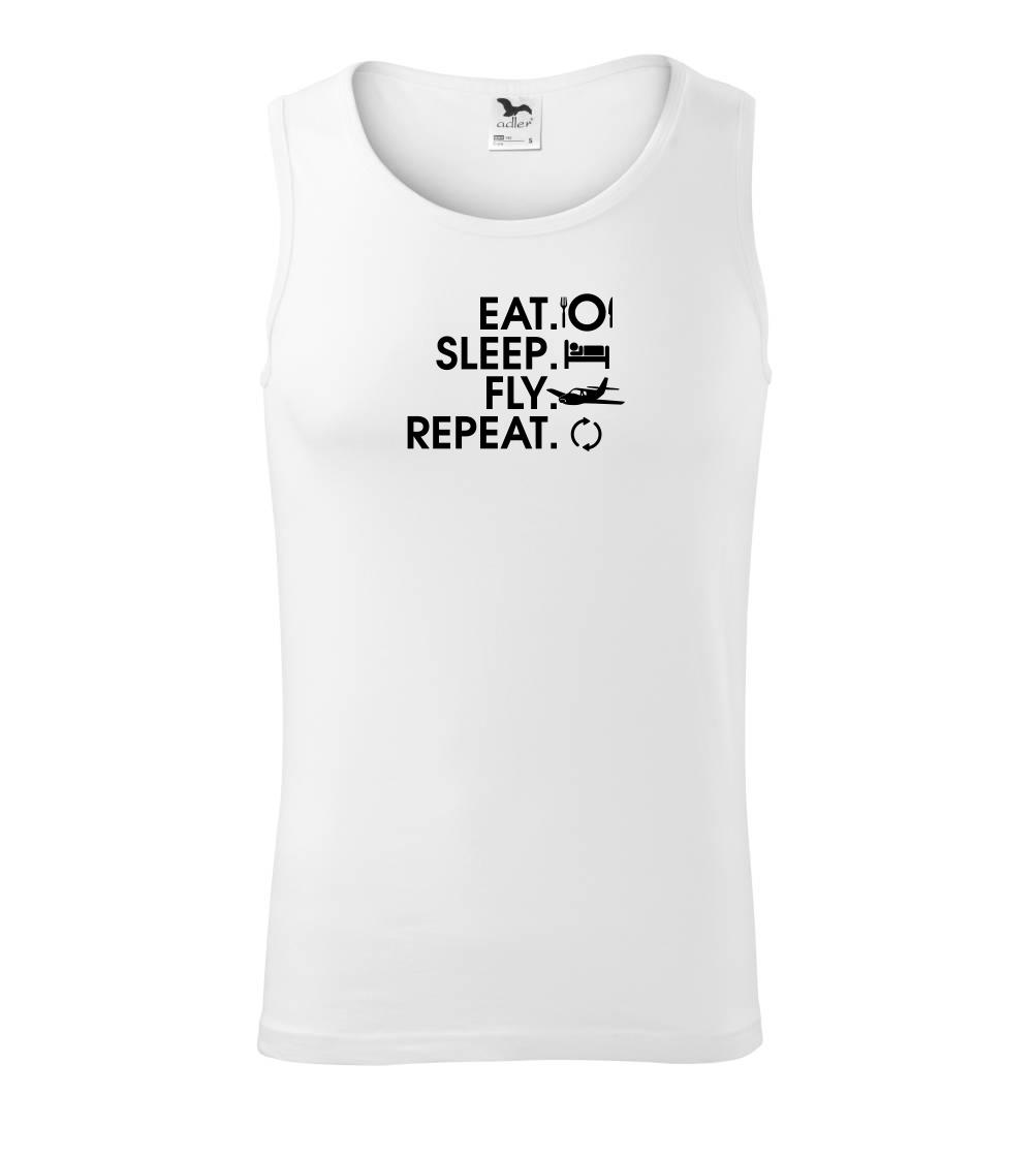 Eat sleep fly repeat - Tielko pánske Core