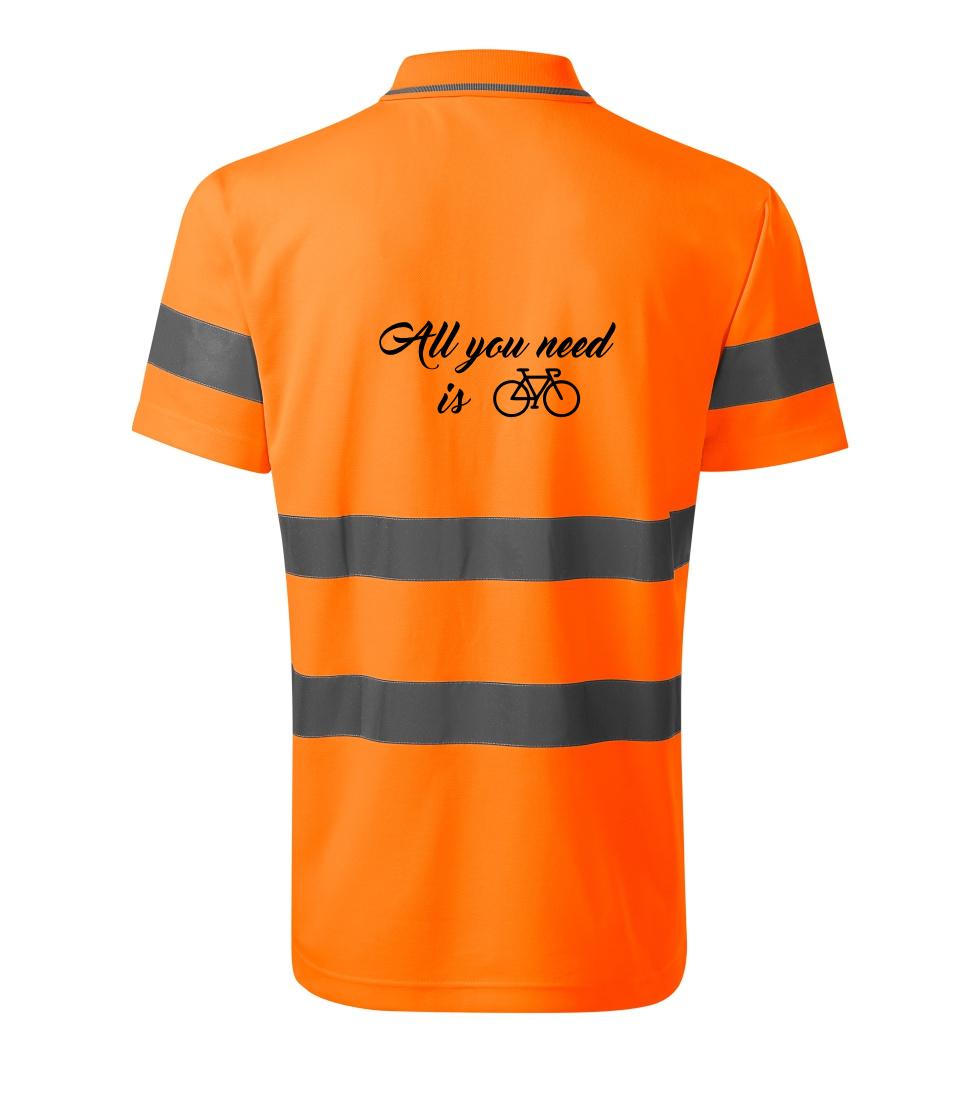 All you need is bike - HV Runway 2V9 - Reflexné polokošeľa