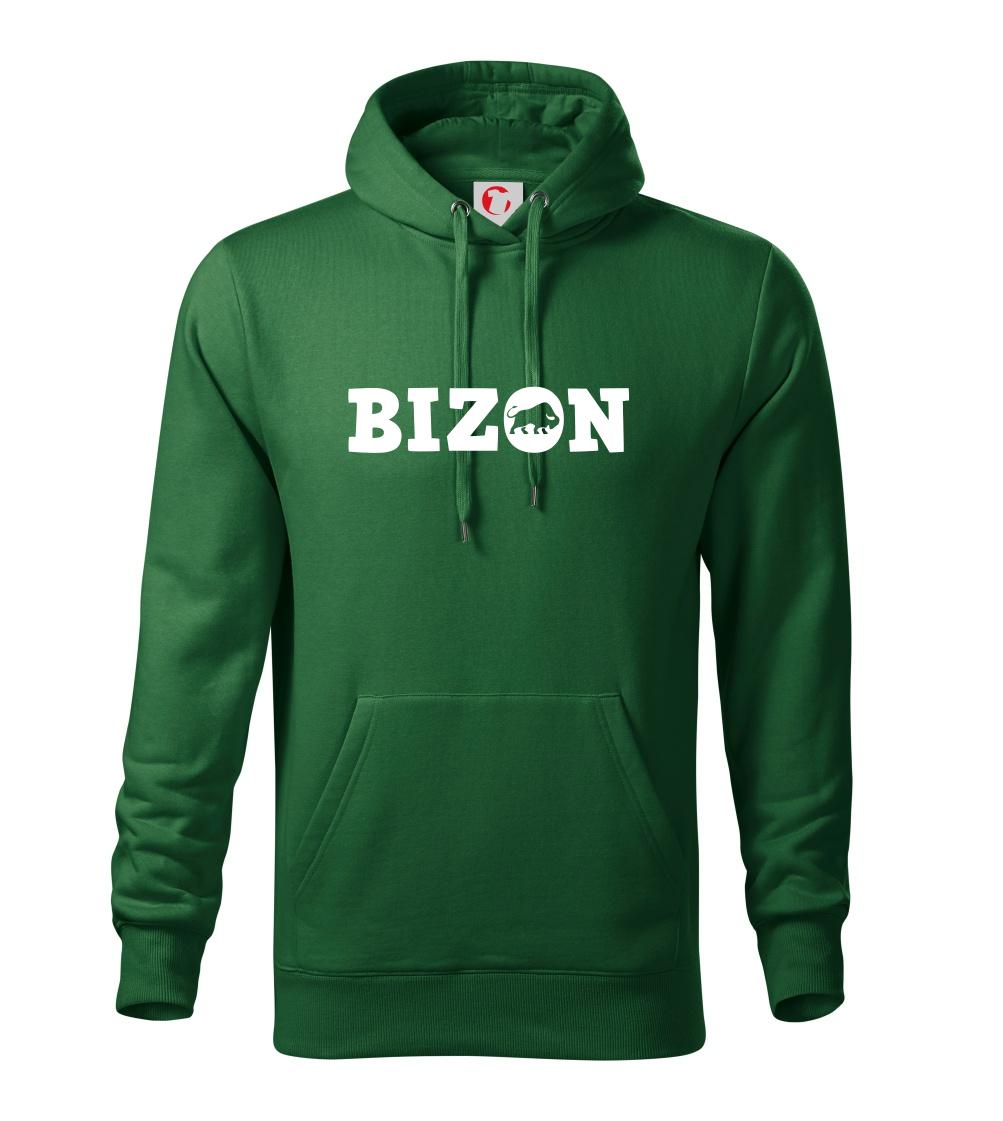 Bizon nápis - Mikina s kapucňou hooded sweater