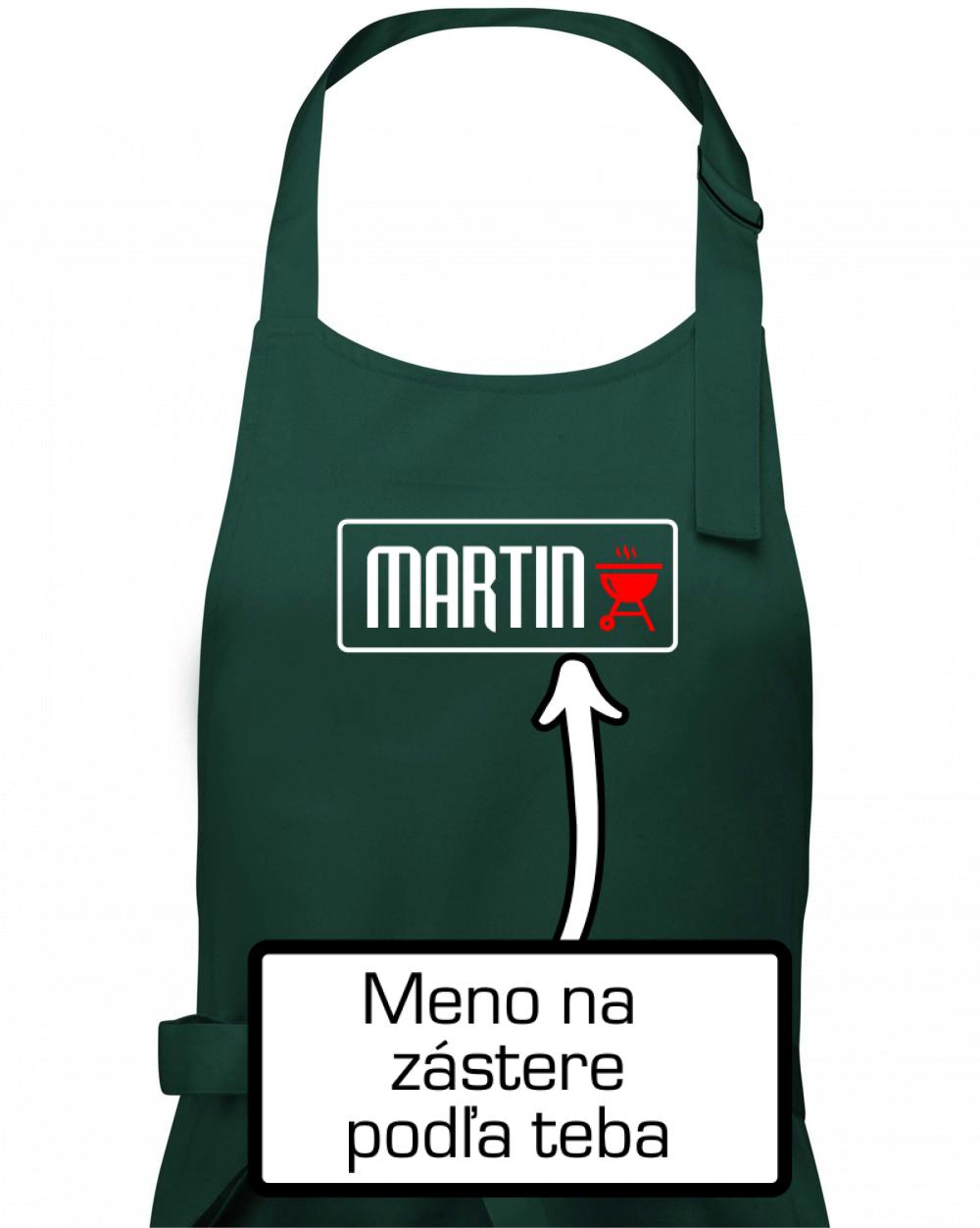 Tričko na grilovanie s vlastným menom - Zástěra na vaření  