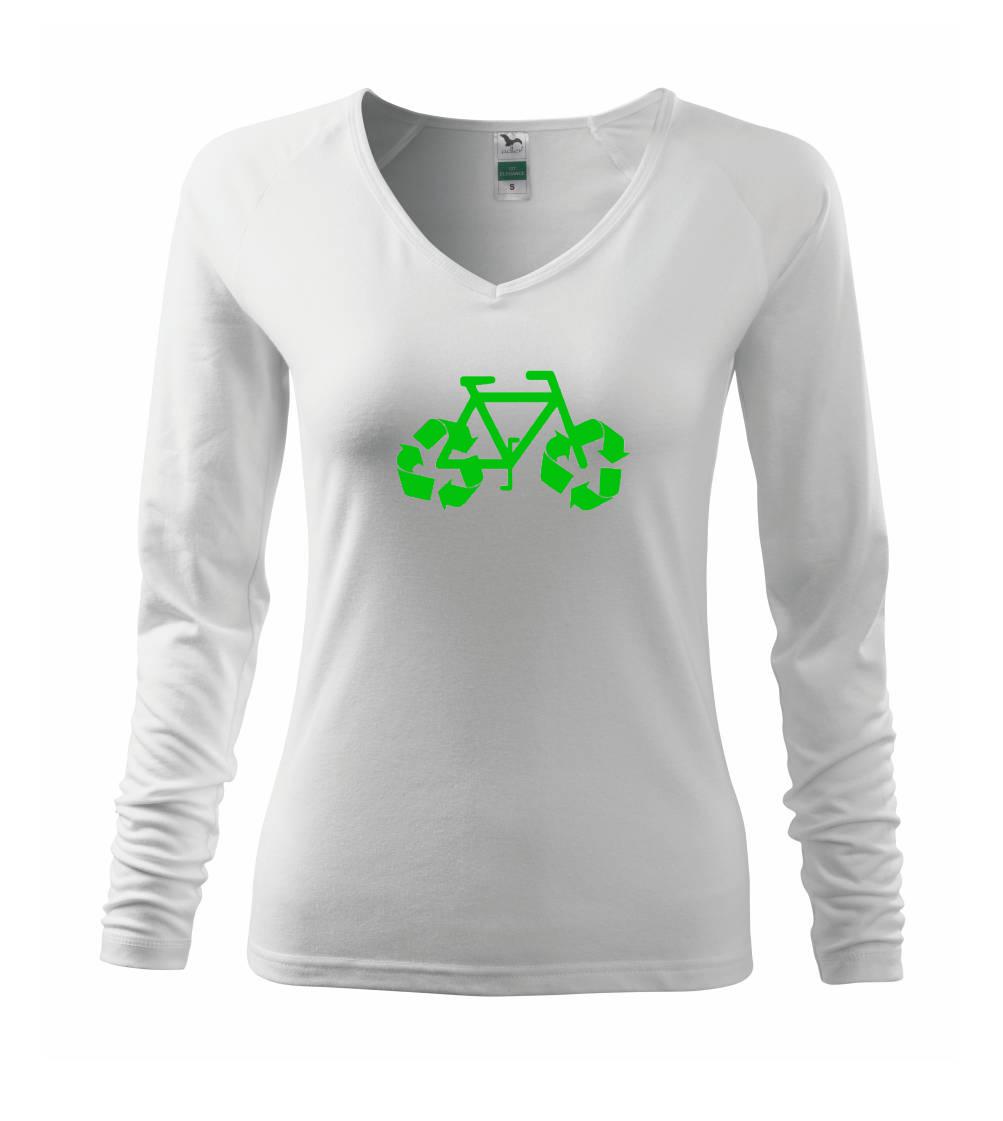 Bicykel ekológia - Tričko dámske Elegance