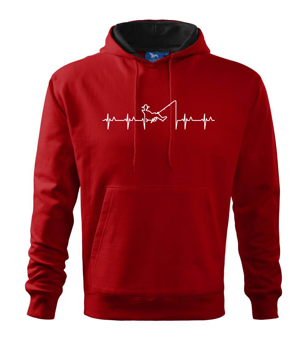 Rybár ekg - Mikina s kapucňou hooded sweater