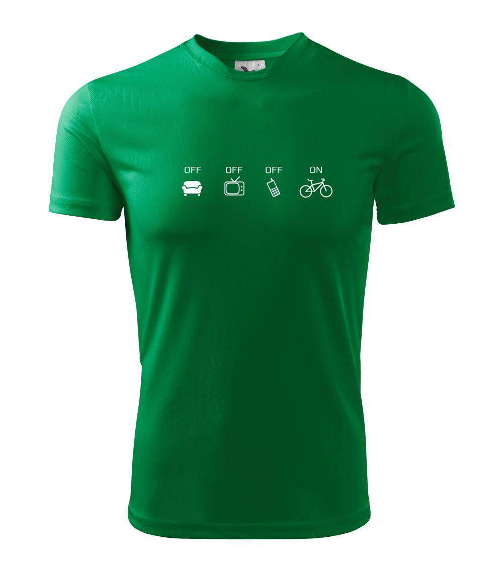 Zapni cyklorežim - Detské tričko fantasy športové tričko