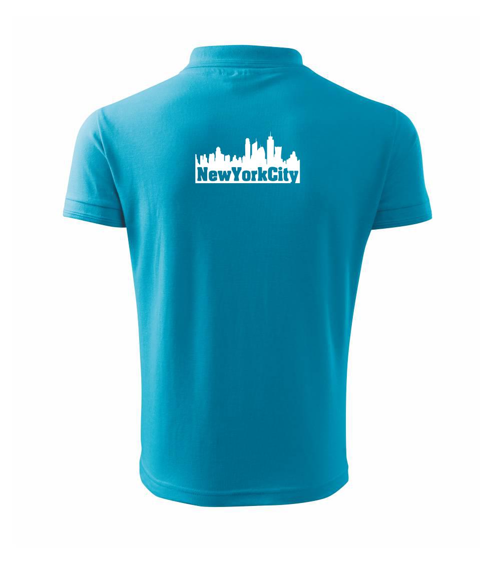 New York City silueta - Polokošeľa pánska Pique Polo 203