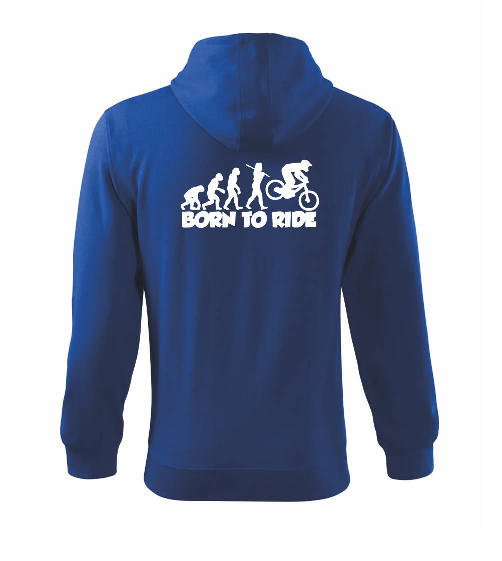 Evolution Born to ride - Mikina s kapucňou na zips trendy zipper
