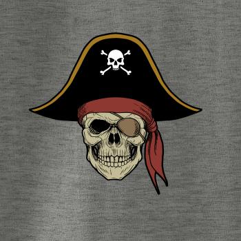  Pirátska lebka s klobúkom