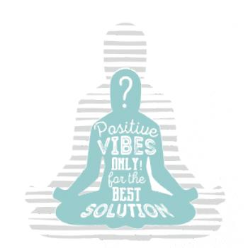 Joga - think positive sivá