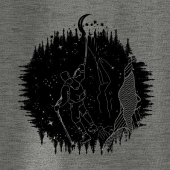 Turista v nočnej krajine