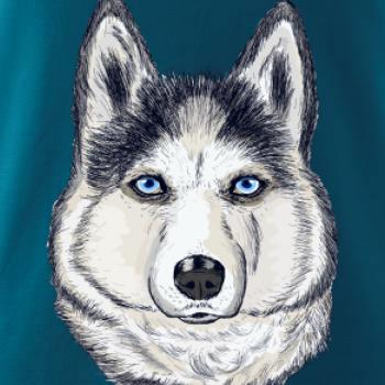 Husky hlava - kreslený
