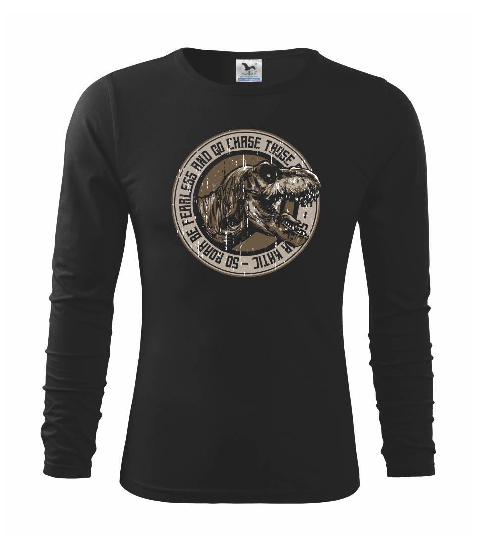 Tričká so zvieratami - Trex roar - Tričko detské Long Sleeve
