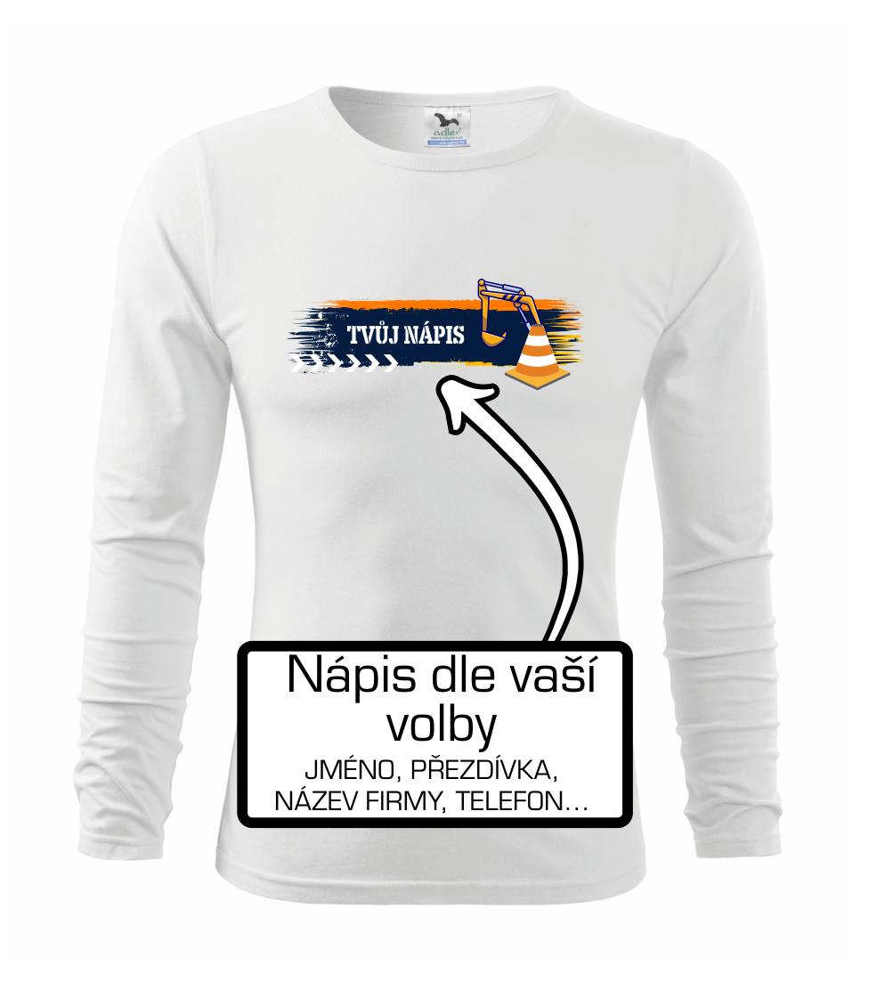 Stavba - vlastní nápis - bagrista