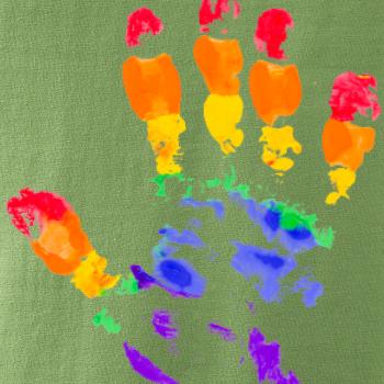 LGBT hand print LGBT hand print