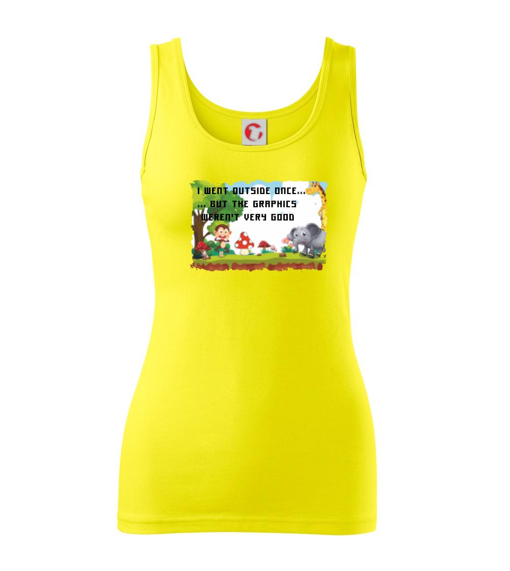 Tričká pre ajťákov - I went outside once... - Dámske tielko