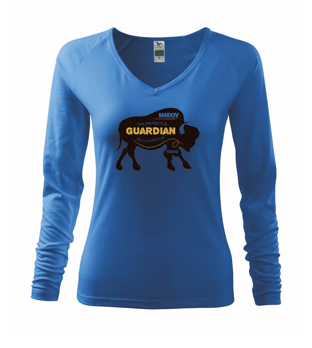 Tričká so zvieratami - Bison guardian - Tričko dámske Elegance