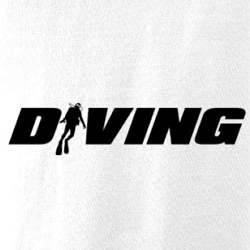 Diving nápis potápač Diving nápis potápač