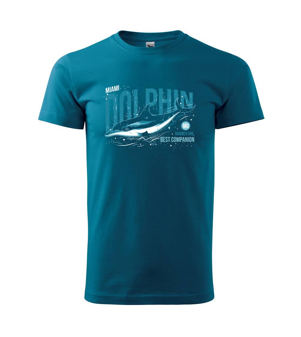 Tričká so zvieratami - Dolphin miami - Klasické pánske tričko vyššej gramáže