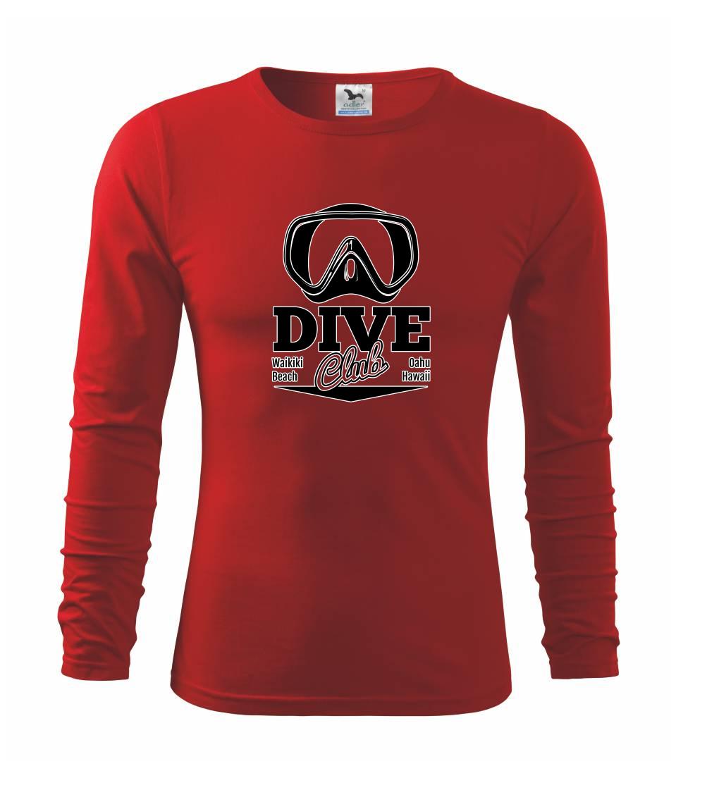 Potápačské tričká - Dive club - waikiki - Tričko detské Long Sleeve