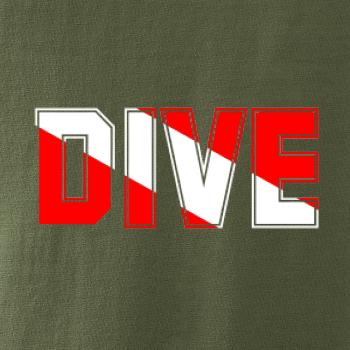 Dive nápis vlajka Dive nápis vlajka