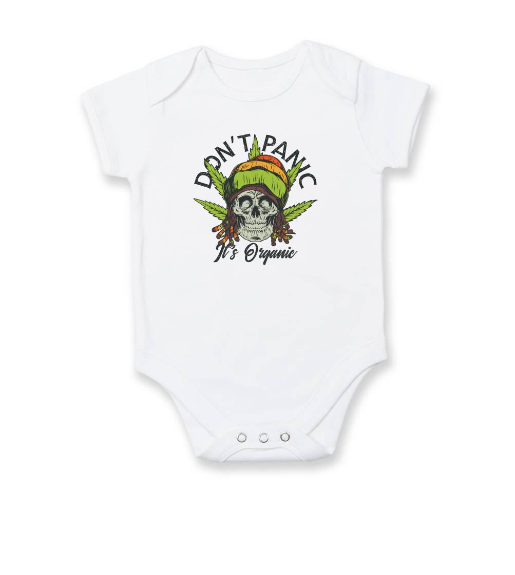Grafické tričká - Don't panic it's organic - Body dojčenské s krátkym rukávom