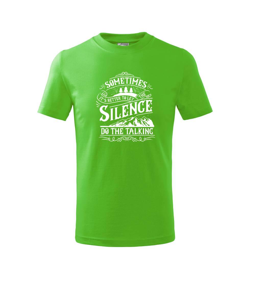 Nature talking about silence