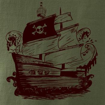 Pirátská loď maľovaná