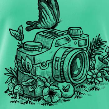 Foťák kreslený motýľ